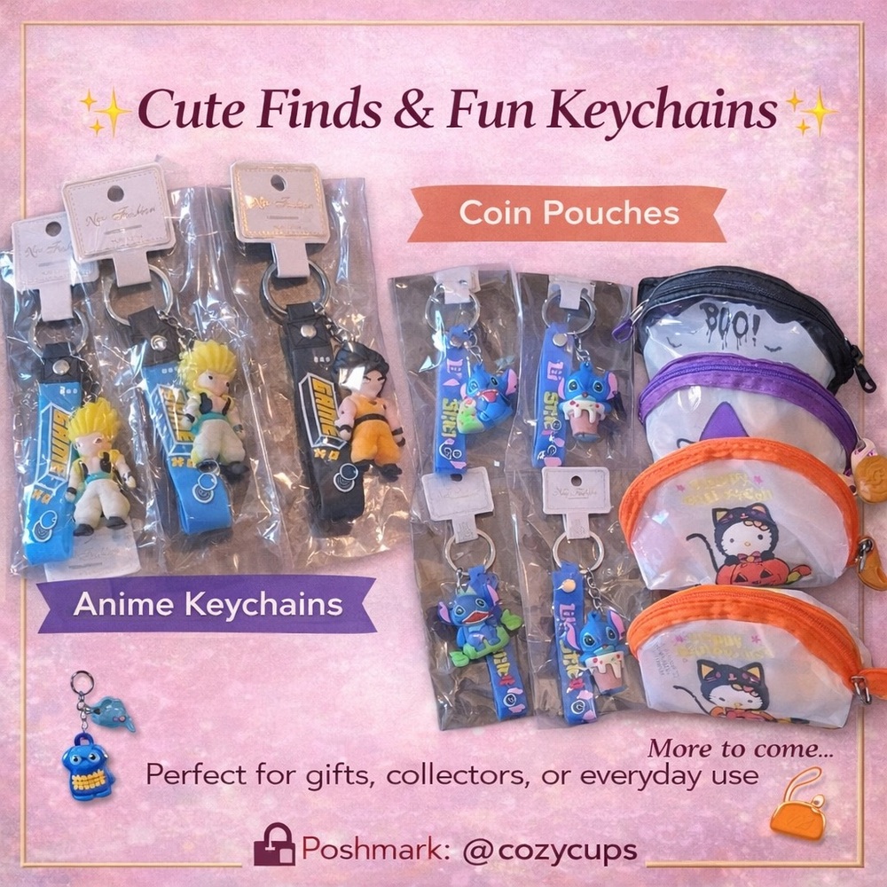 Anime Keychains & Cute Coin Pouches | Fun Collectibles